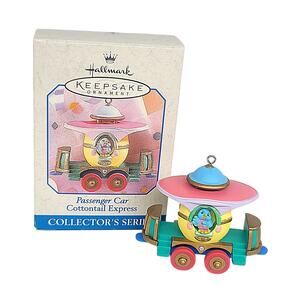 Vtg 1998 Hallmark Keepsake Ornament Cottontail Express Series #3 Passenger Car